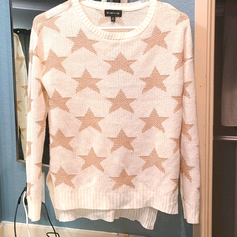 Stars, sweater,  rampage size s